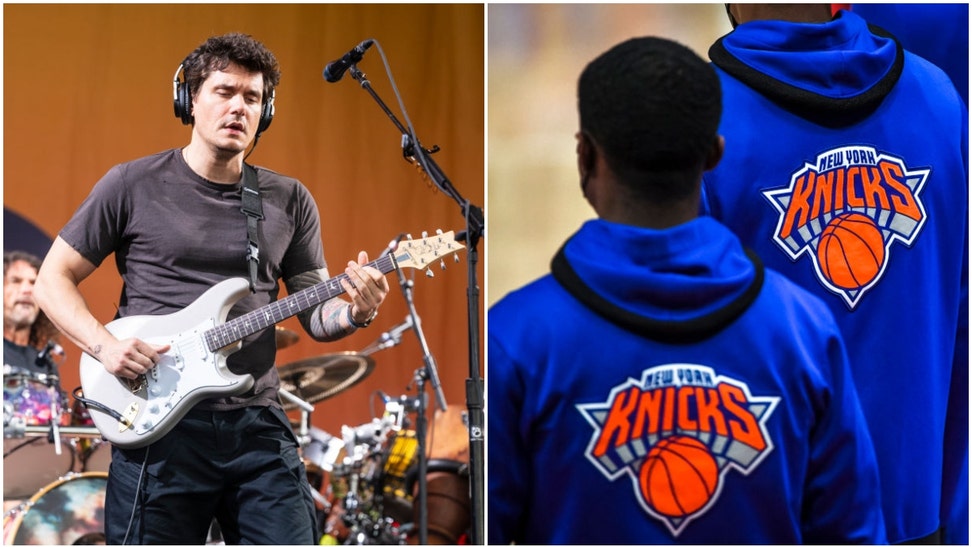 John Mayer and Knicks players