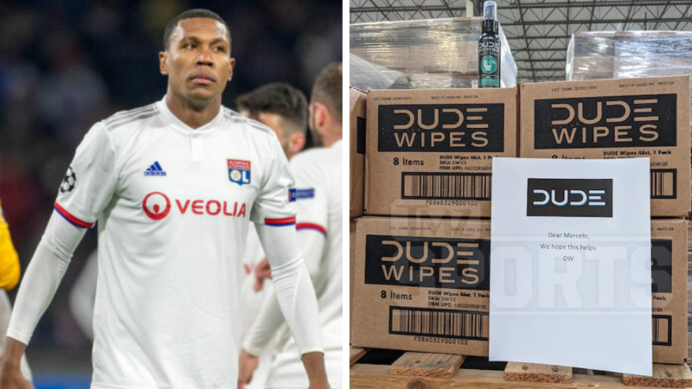 Gassy Soccer Star, Marcelo, Scores DUDE Wipes Care Package