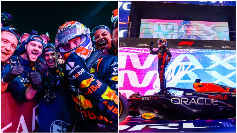 Max Verstappen celebrates Championship
