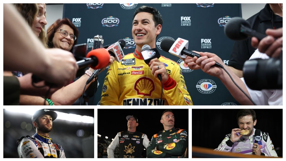 Daytona 500 media day includes NASCAR alien fights, F-bombs and more.