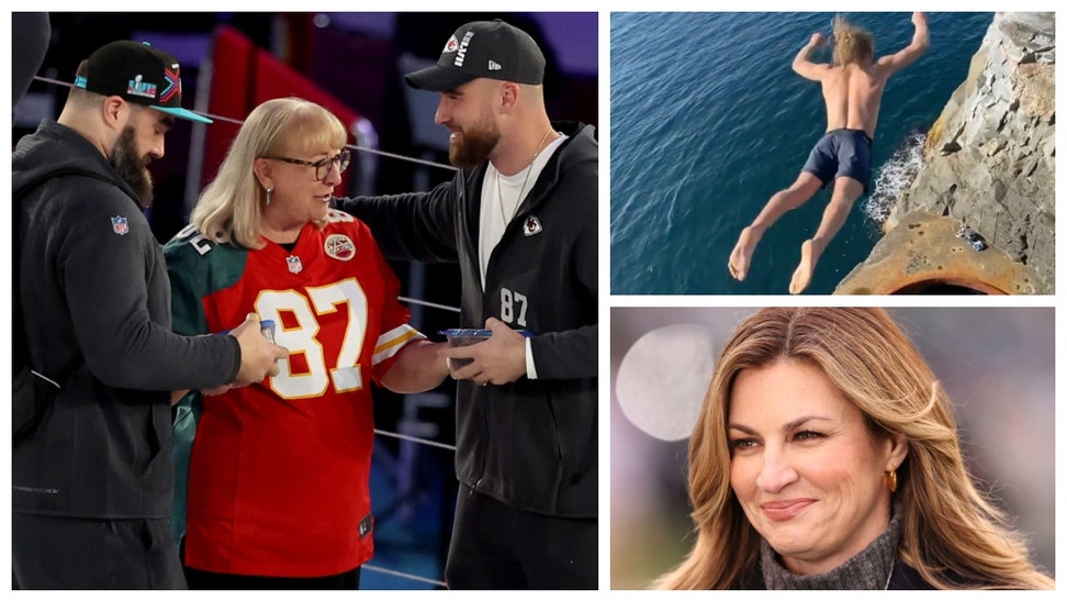 Super Bowl Cookies With Kelce, Death Diving Is A Thing, Erin Andrews Bra Talk And Farts From The View