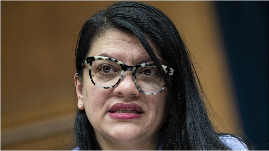 Congresswoman Rashida Tlaib cowardly voted present on resolution to condemn Hamas. The resolution passed 418 to 0. (Credit: Getty Images)