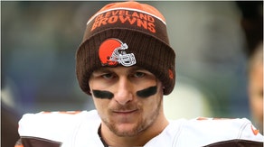 Johnny Manziel brutally flamed and dragged Brian Hoyer during his interview with Shannon Sharpe. Watch a video of his comments. (Credit: Getty Images)