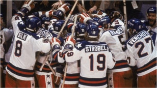 February 22, 2024 marks the 44-year anniversary of the legendary Miracle on Ice against the Soviet Union in 1980. Watch the final moments of the game. (Credit: Getty Images)