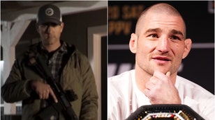 Sig Sauer drops hard rifle ad and Sean Strickland is a fan. (Credit: Screenshot/YouTube video https://www.youtube.com/watch?v=GRomnQ7Re2g and Getty Images)