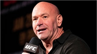Dana White awkwardly walks off Howie Mandel's podcast. (Credit: Getty Images)