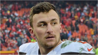 Johnny Manziel says he lost 40 pounds after being a "strict diet of blow." The former Browns QB is going viral for his interview with Shannon Sharpe. (Credit: Getty Images)