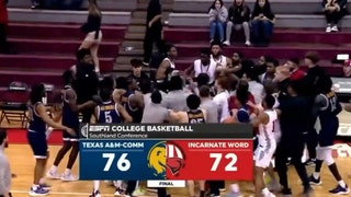 Incarnate Word, Texas A&M-Commerce Players Scrap in Wild College Hoops Fight