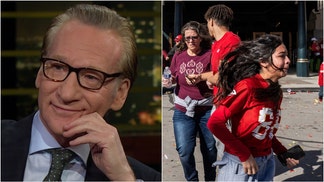 Bill Maher gets basic gun fact wrong after Kansas City shooting. (Credit: Getty Images and HBO)