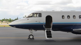 Private jets are descending on Las Vegas for the Super Bowl. (Credit: Getty Images)