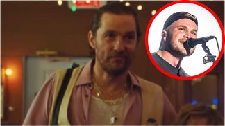 Matthew McConaughey stars in Zach Bryan music video. (Credit: Getty Images and Screenshot/YouTube Video https://www.youtube.com/watch?v=3EQ_45laK4M)