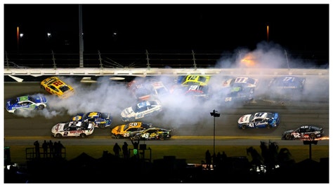 Massive Daytona 500 wreck takes out several drivers with nine laps to go in NASCAR opener. 