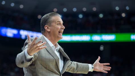 John Calipari and Kentucky improved to 18-7 after beating Auburn. (Credit: The Montgomery Advertiser via USA Today Sports Network)