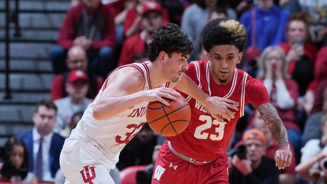Wisconsin falls to 18-10 after losing on the road to Indiana. (Photo by Brian Spurlock/Icon Sportswire via Getty Images)