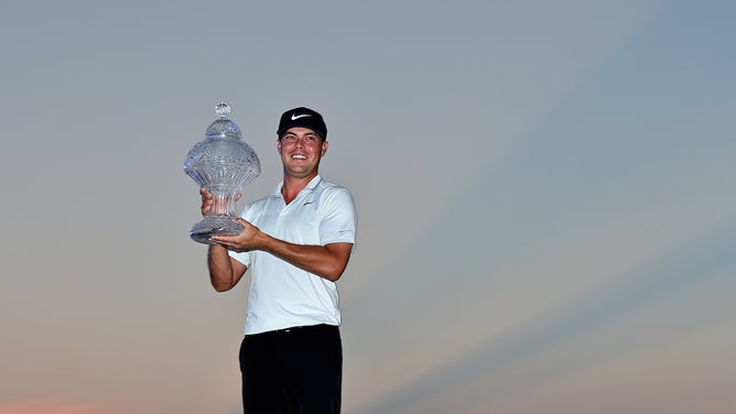 Keith Mitchell celebrates after winning the The Honda Classic 2019 at PGA National (Champion). 