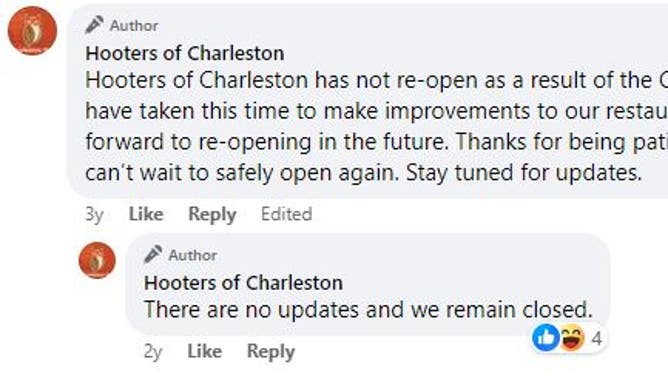 hooters closed candlelight vigil