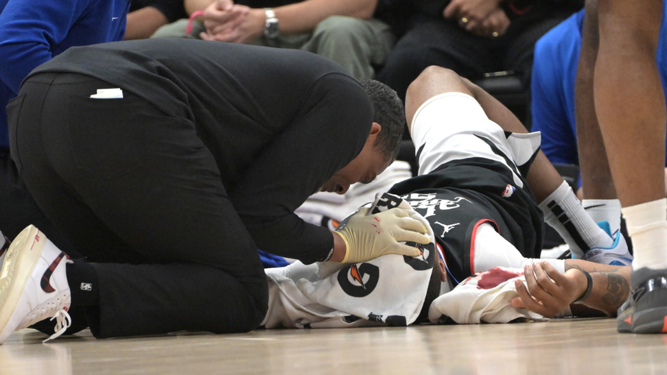 Clippers' Norman Powell Gushes Blood In Scary Injury Vs. Pistons