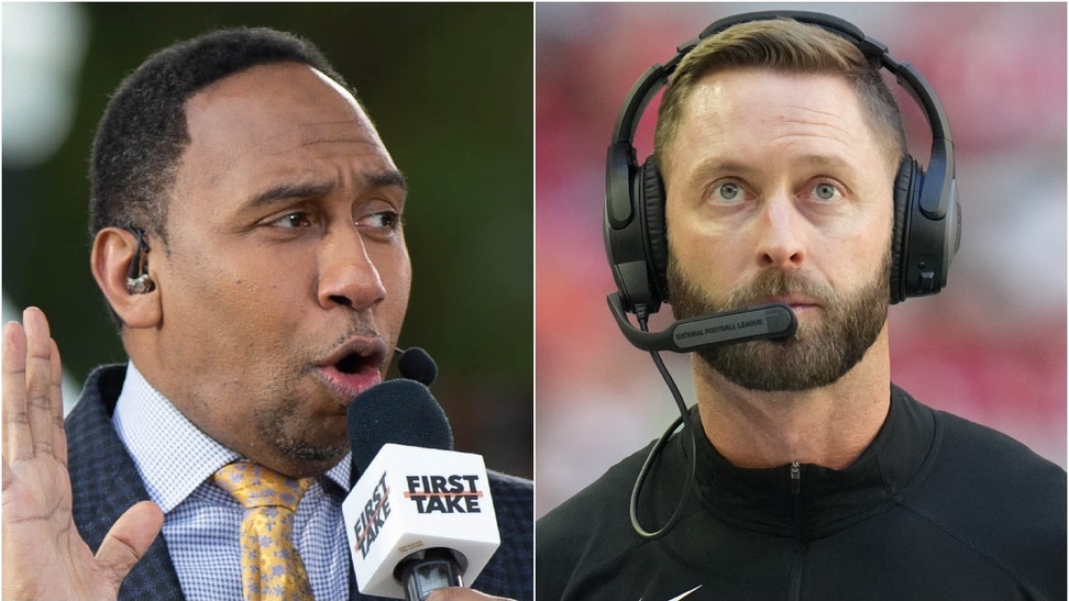 Stephen A. Smith makes Commanders hiring Kliff Kingsbury about race. (Credit: USA Today Sports Network)