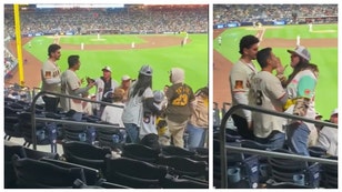 First MLB fan fight of the season comes to us from San Diego and includes a wild slap. 