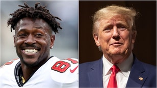 Antonio Brown seems like a fan of Donald Trump. (Credit: Getty Images)