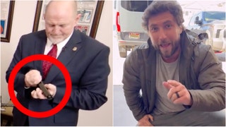 ATF official humiliated for not knowing how to disassemble a Glock pistol. (Credit: Screenshot/Twitter Video https://twitter.com/SteveGuest/status/1764466979191017633 and https://www.instagram.com/p/C4QzvDCrY37/)