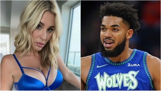 Allie Rae shares insane story about Karl-Anthony Towns. (Credit: Allie Rae and Getty Images)