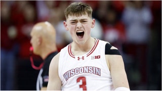 Wisconsin guard Connor Essegian is transferring. (Credit: Getty Images)