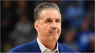 John Calipari wasted no time before finding someone to blame after a stunning loss to Oakland. He threw his players under the bus. Watch his comments. (Credit: Getty Images)