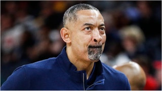 Michigan basketball coach Juwan Howard was asked an incredibly racist question about the "white media" and being on the hot seat. Watch a video of the question. (Credit: USA Today Sports Network)