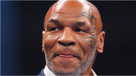 Mike Tyson puts fighting skills on display. (Credit: Getty Images)