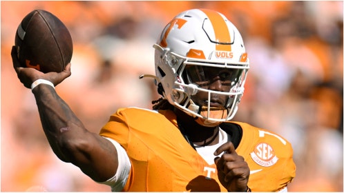 Joe Milton is going viral for an outrageous throw made during his pro day. Watch a video of the pass. (Credit: Getty Images)