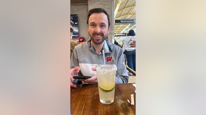 A look at my margarita before flying out of DCA. (Credit: David Hookstead)