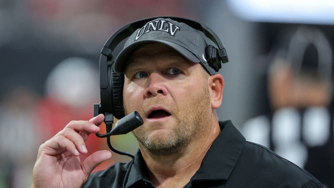 Barry Odom rode a bull named 'widowmaker' to raise money for the UNLV football program