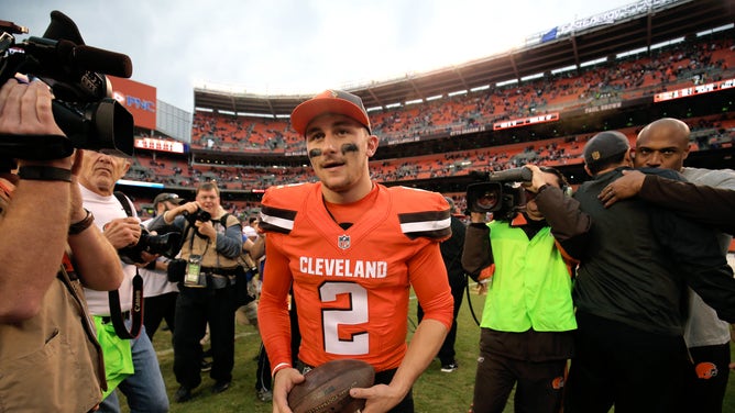 Johnny Manziel handles troll with maturity. (Photo by Andrew Weber/Getty Images)