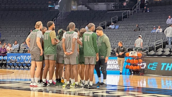 Wagner hits the practice court at the NCAA Tournament with just seven healthy players against North Carolina