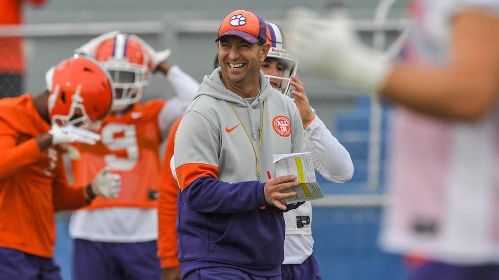 Clemson has decided to stop taking 'live' calls during the Dabo Swinney coaches show