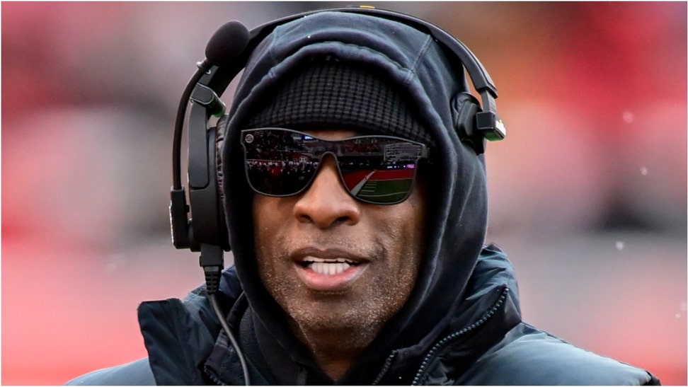 Deion Sanders threatened to kick Colorado players off the team if they return late from spring break. Watch a video of his comments. (Credit: USA Today Sports Network)