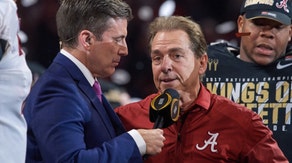 Nick Saban made his official College GameDay debut during the NFL Draft and social media loved it.