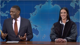 Caitlin Clark appears on Saturday Night Live. (Credit: Screenshot/Youtube video https://www.youtube.com/watch?v=Cuf29fvlfb0)