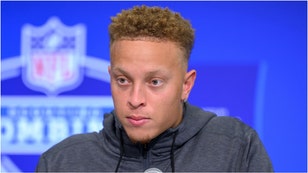 ESPN's Adam Schefter offered a new theory on Spencer Rattler sliding in the draft after a viral report from Ian Rapoport. What did Schefter say? (Credit: Getty Images)