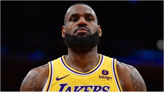 LeBron James had an immature reaction to the Nuggets beating the Lakers in game three. Watch a video of his reaction. (Credit: USA Today Sports Network)