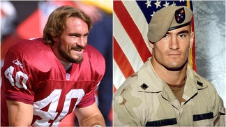 Pat Tillman 20-year death anniversary. (Credit: Getty Images and U.S. Army/Public Domain/https://en.wikipedia.org/wiki/Pat_Tillman#/media/File:Corporal_Patrick_Tillman.jpg)