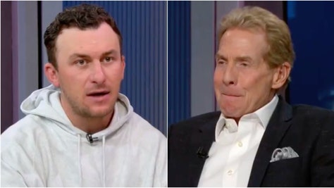 Skip Bayless apologized to Johnny Manziel during an interview on "Undisputed." Watch a video of his comments. (Credit: Screenshot/X Video https://twitter.com/realskipbayless/status/1778121130307625035)
