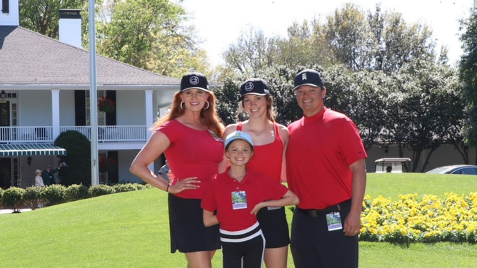 Masters Girl Tiger Woods Red