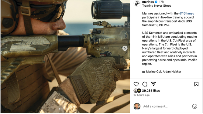 The Marines continue to troll the Navy. (Credit: United States Marines)