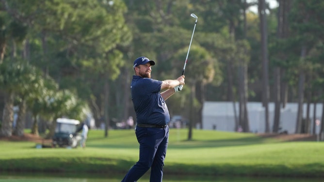 Shane Lowry watches his fairway shot during the 2022 RBC Heritage at Harbour Town Golf Links in South Carolina. (David Yeazell-USA TODAY Sports)