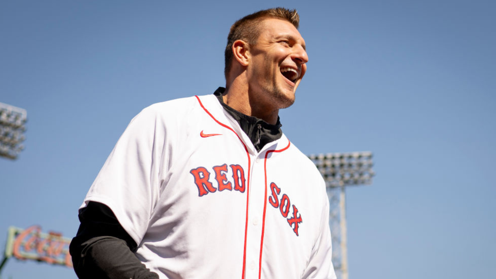 Rob Gronkowski Spiked The First Pitch At Red Sox Patriots' Day Game Because Of Course He Did