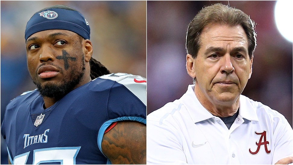 Derrick Henry shared an incredible story about Nick Saban and the former Alabama coach's thoughts on prayer celebrations. (Credit: Getty Images)