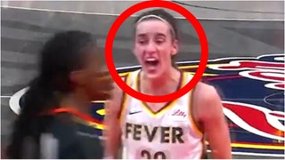Caitlin Clark earns technical foul after appearing to tell ref to "call a f*cking foul." (Credit: Screenshot/X video https://twitter.com/cjzero/status/1792720946383450622/ game broadcast)