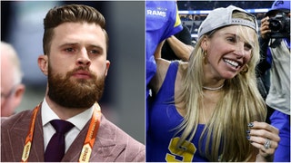 Kelly Stafford released a statement Thursday night about the outrage Harrison Butker is facing. What did Matthew Stafford's wife say? Read the statement. (Credit: Getty Images)